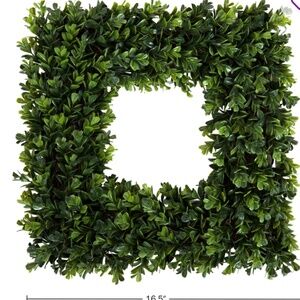 Boxwood Square Wreath Faux